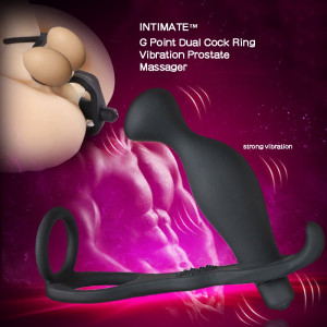 Intimate™ G Point Dual Cock Ring Vibration Prostate Massager