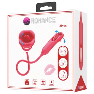 Double Head External Lick Tongue Internal Slap Mouth-Shaped Vibrator
